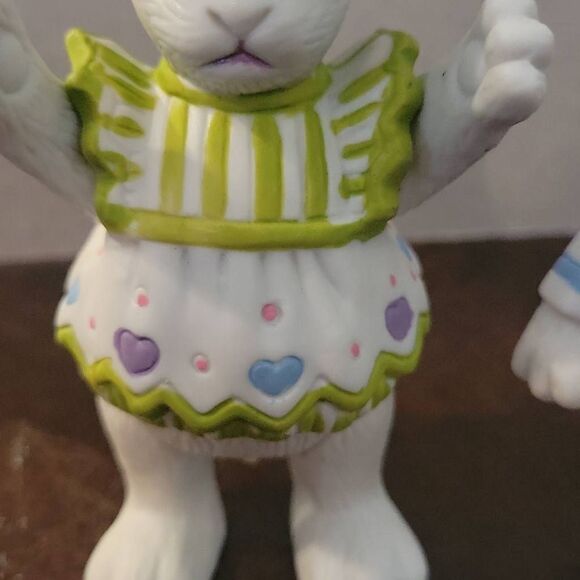 Department 56 Vintage 1984 Jointed Andy Mandy Easter Bunny Rabbit Bisque in box - Picture 6 of 16